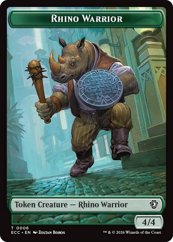 Rhino Warrior // Elemental Token (TECC)