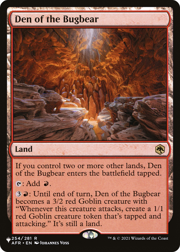 Den of the Bugbear - AFR Reprint (PLST)