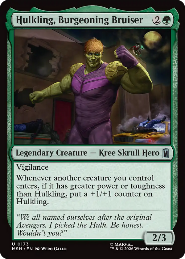 Hulkling, Burgeoning Bruiser (MSH) (Pre-Order)
