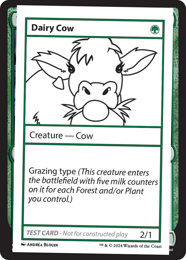 Dairy Cow - Test Card (MB2)