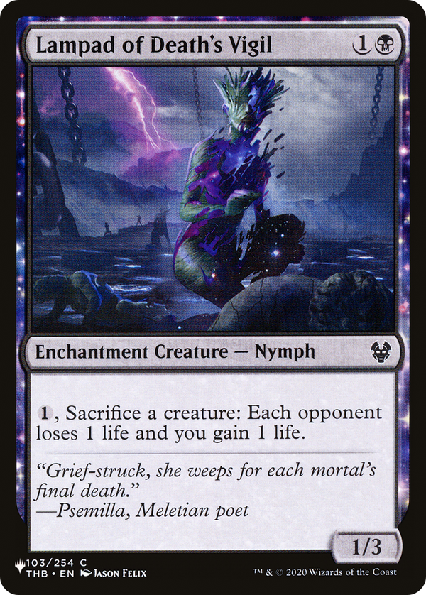 Lampad of Death's Vigil - THB Reprint (PLST)