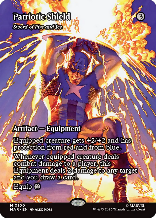 Patriotic Shield // Sword of Fire and Ice - Source Material Showcase (MAR) (Pre-Order)