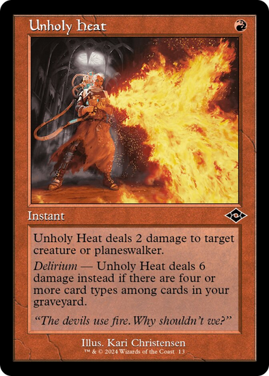 Unholy Heat - Retro Frame (H2R)