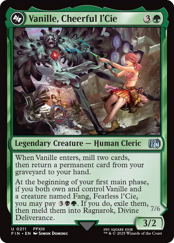 Vanille, Cheerful l'Cie // Ragnarok, Divine Deliverance (FIN)