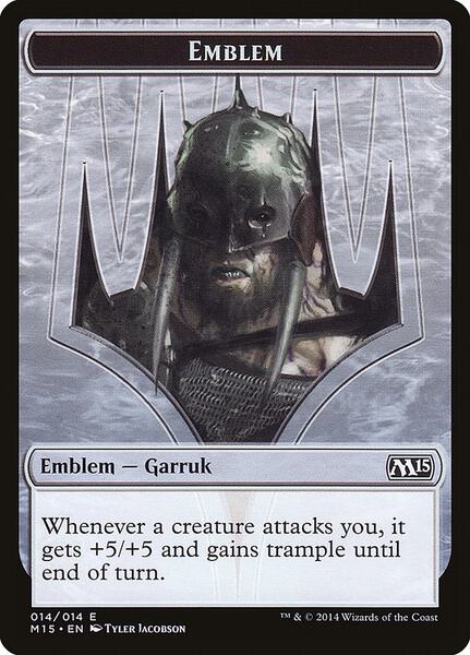 Emblem - Garruk, Apex Predator Token (TM15)