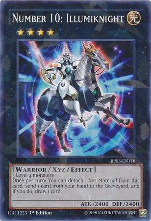 Number 10: Illumiknight (Shatterfoil) - BP03-EN118 - Shatterfoil Rare - 1st Edition