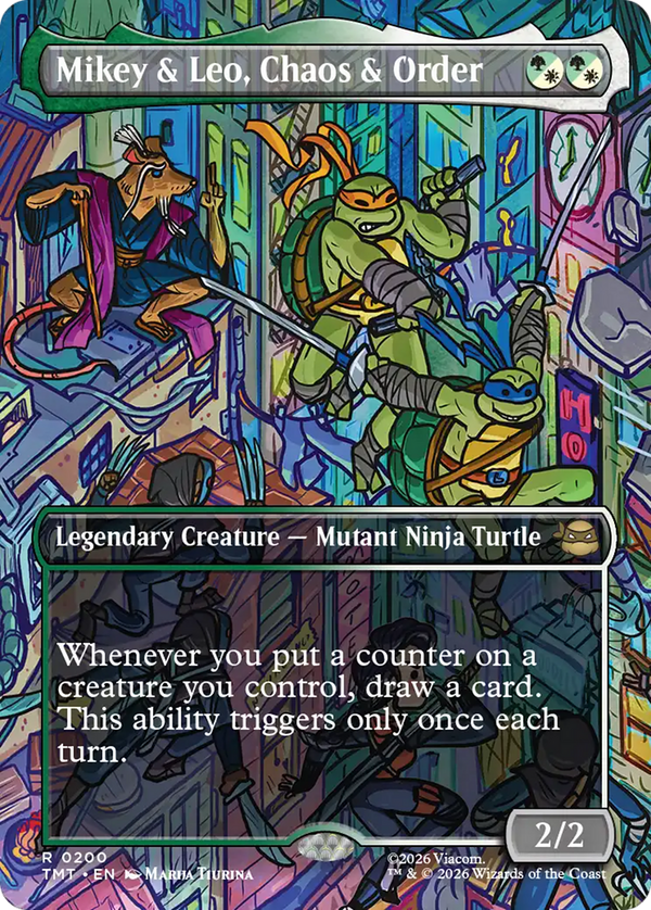 Mikey & Leo, Chaos & Order - Borderless Scene (TMT)