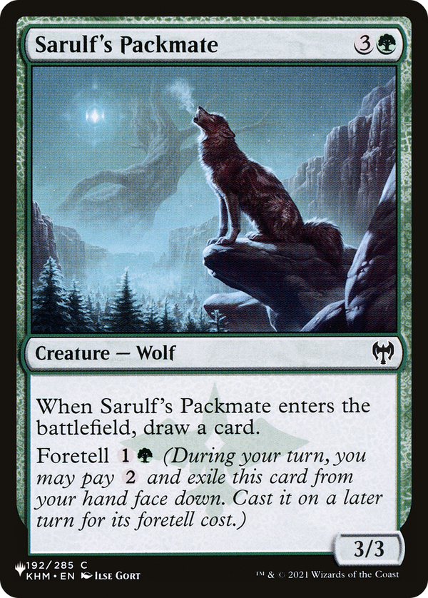 Sarulf's Packmate - KHM Reprint (PLST)