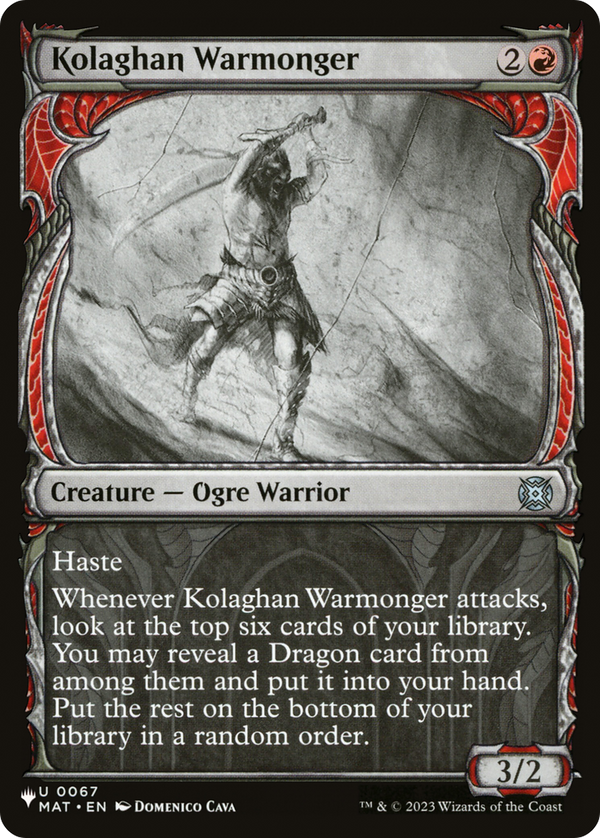 Kolaghan Warmonger (067) - MAT Reprint (PLST)