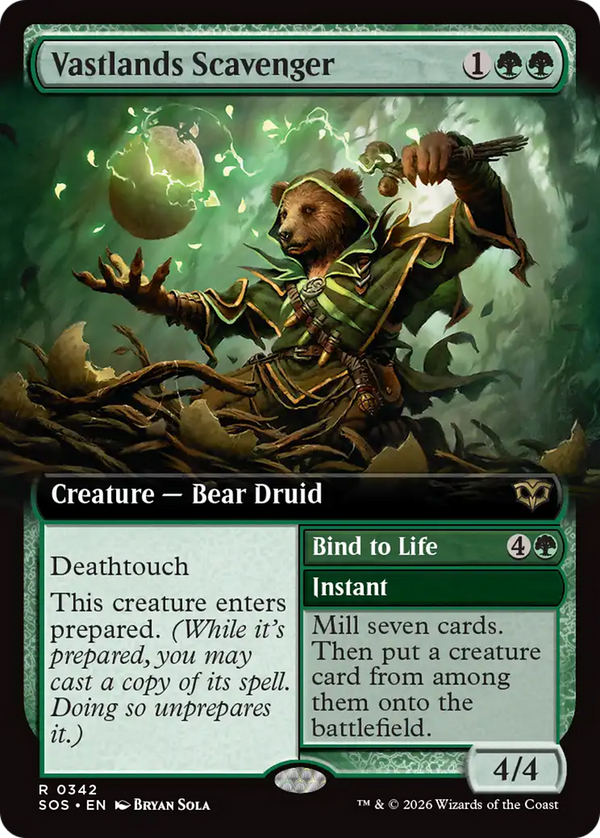 Vastlands Scavenger // Bind to Life - Extended Art (SOS)