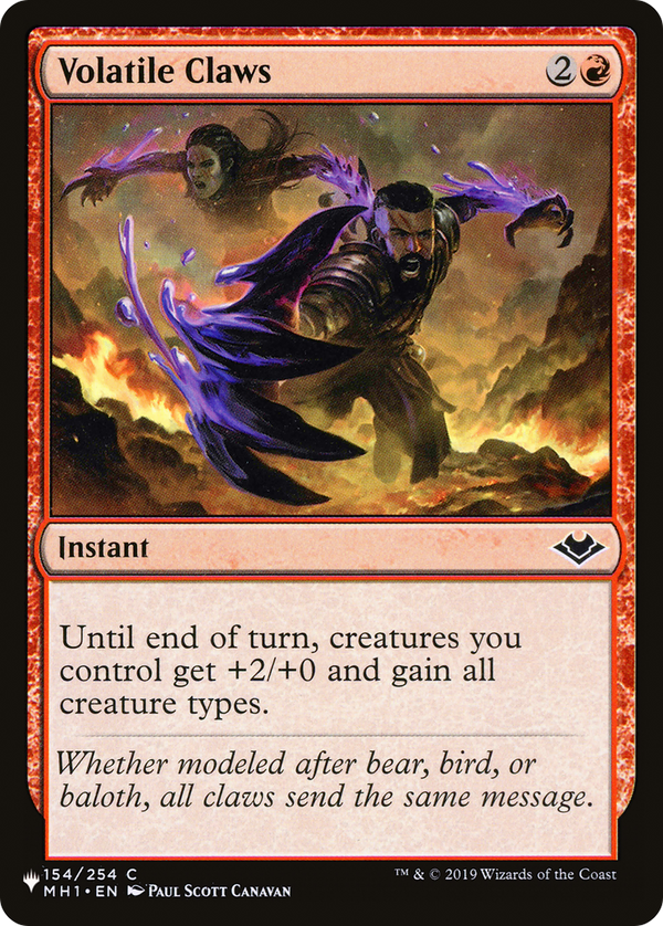 Volatile Claws - MH1 Reprint (PLST)