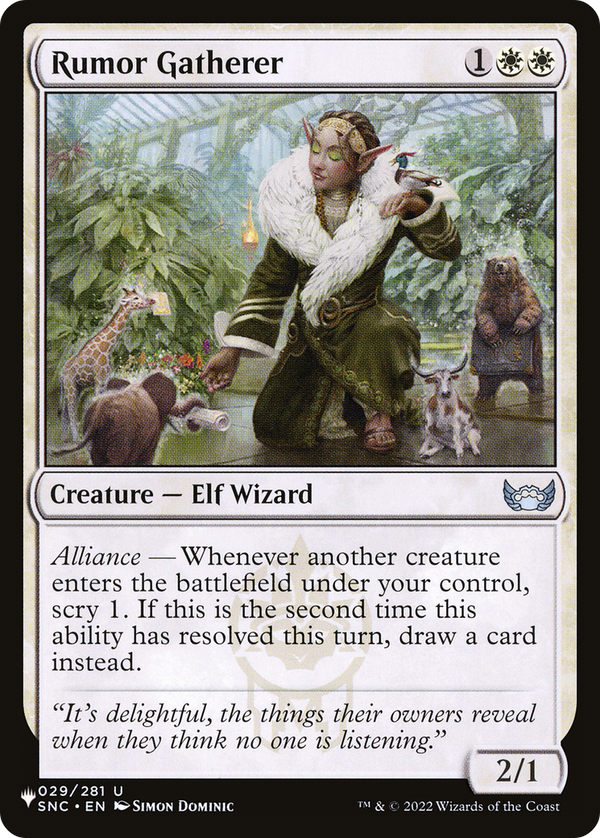 Rumor Gatherer - SNC Reprint (PLST)