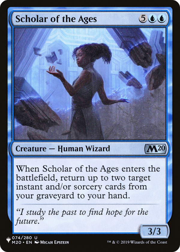 Scholar of the Ages - M20 Reprint (PLST)