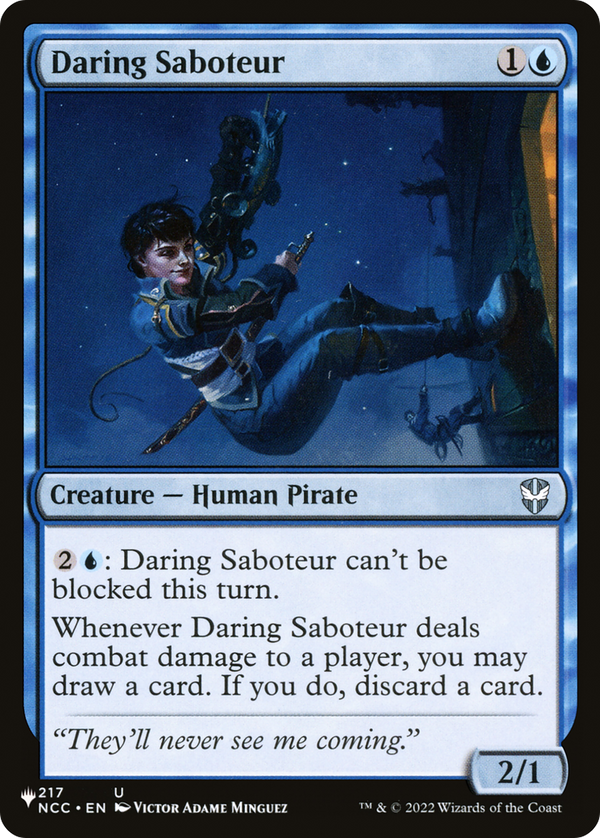 Daring Saboteur - NCC Reprint (PLST)