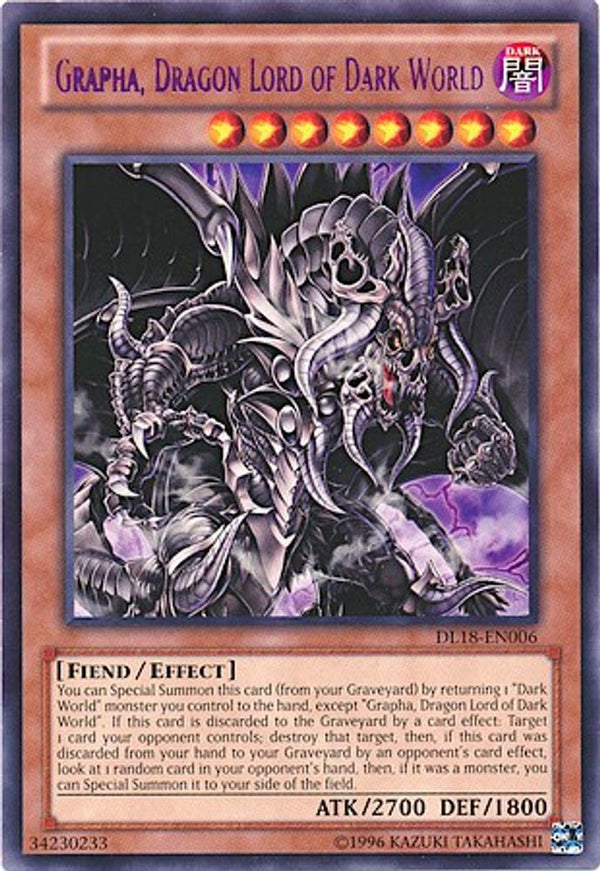 Grapha, Dragon Lord of Dark World (Purple) - DL18-EN006 - Rare