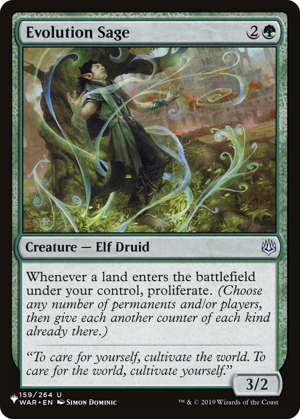 Evolution Sage - WAR Reprint (PLST)