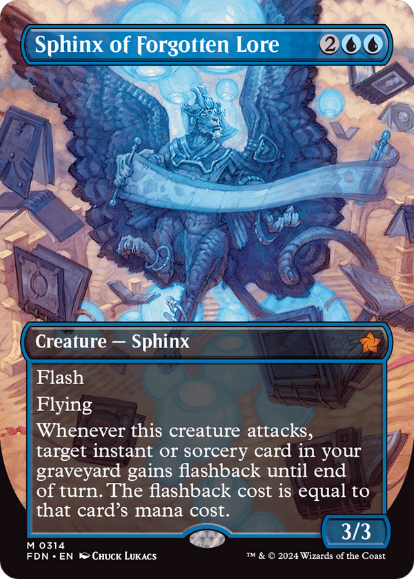 Sphinx of Forgotten Lore - Borderless (FDN)