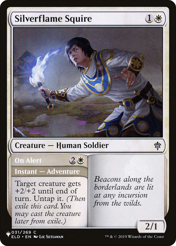 Silverflame Squire // On Alert - ELD Reprint (PLST)
