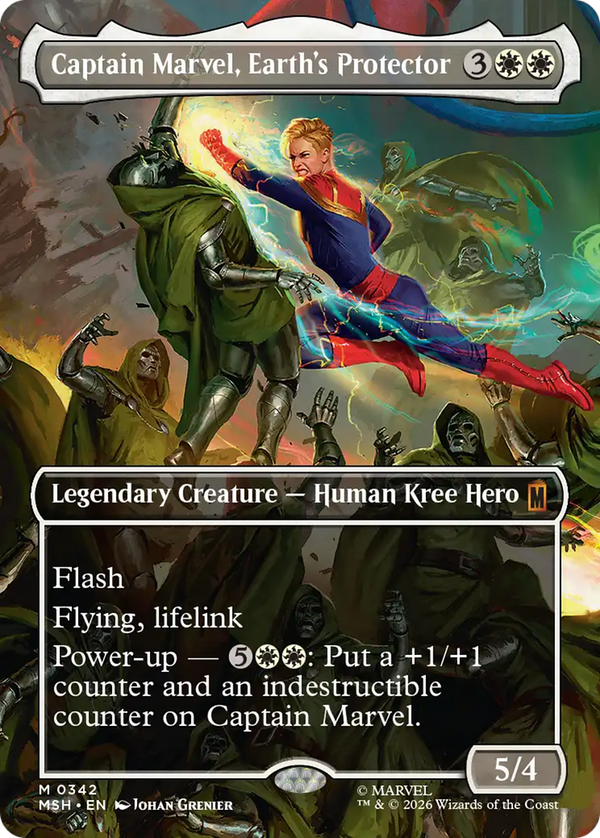 Captain Marvel, Earth's Protector - Borderless Scene (MSH) (Pre-Order)