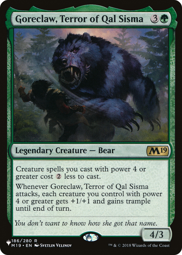 Goreclaw, Terror of Qal Sisma - M19 Reprint (PLST)