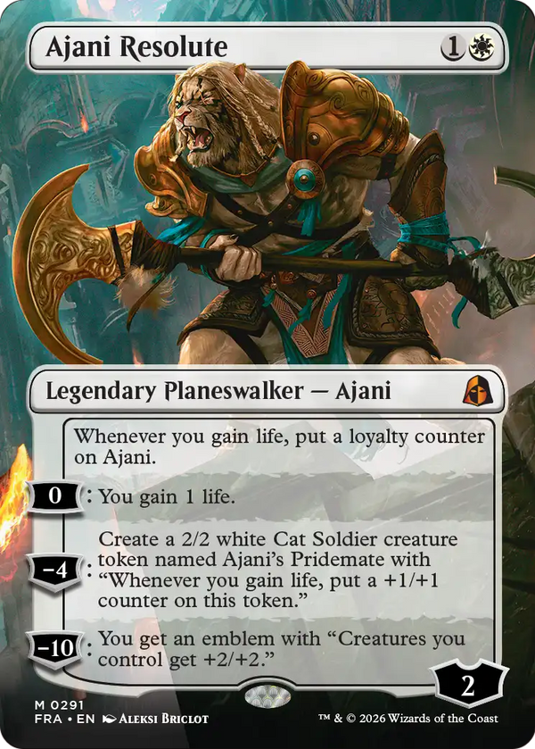 Ajani Resolute - Borderless (FRA) (Pre-Order)