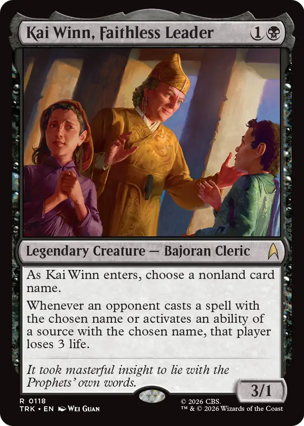 Kai Winn, Faithless Leader (TRK) (Pre-Order)
