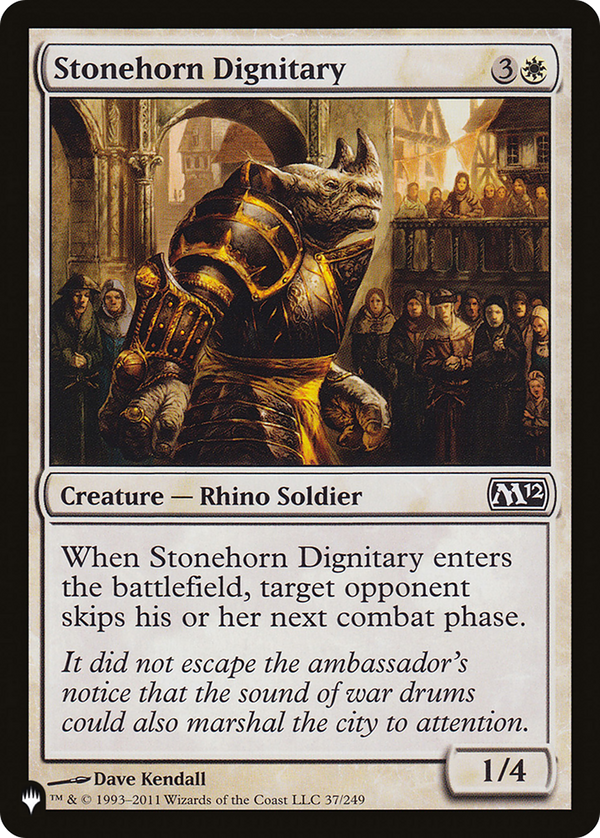 Stonehorn Dignitary - M12 Reprint (PLST)