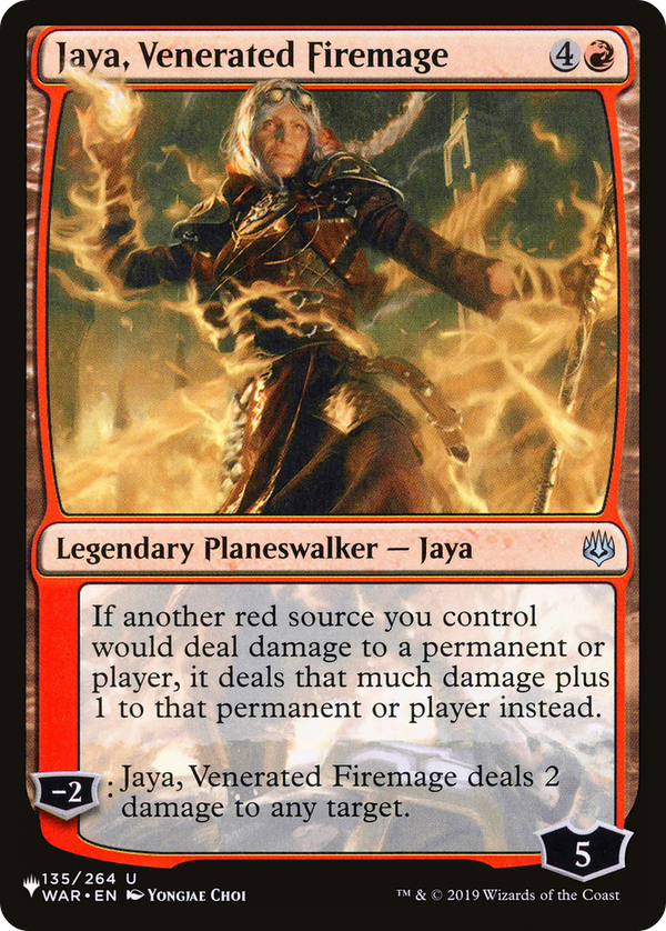 Jaya, Venerated Firemage - WAR Reprint (PLST)