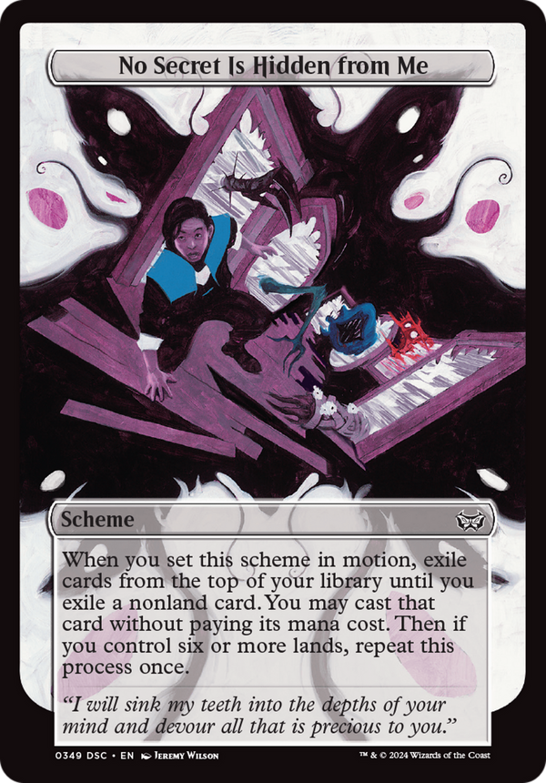 No Secret Is Hidden from Me - Oversized Archenemy Scheme (DSC)