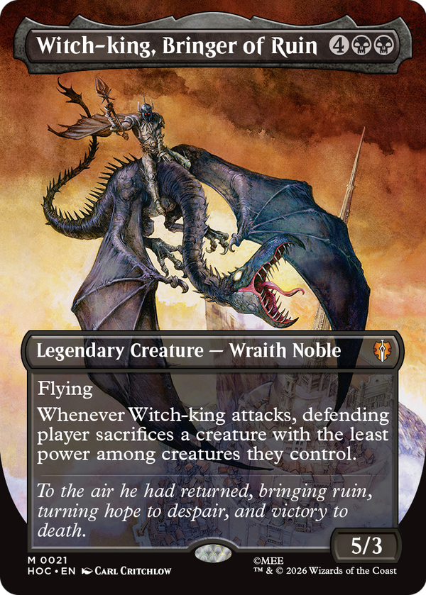 Witch-king, Bringer of Ruin - Borderless (HOC)