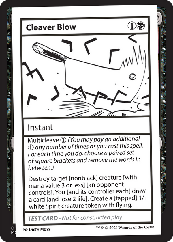 Cleaver Blow - Test Card (MB2)