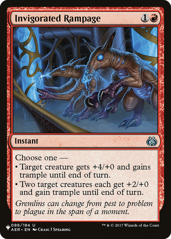 Invigorated Rampage - AER Reprint (PLST)