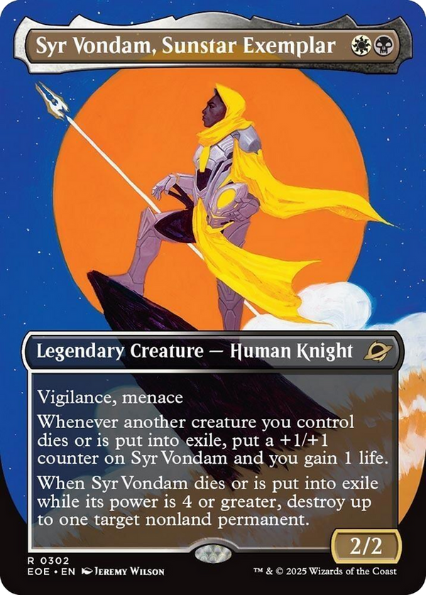Syr Vondam, Sunstar Exemplar - Triumphant Showcase (EOE)