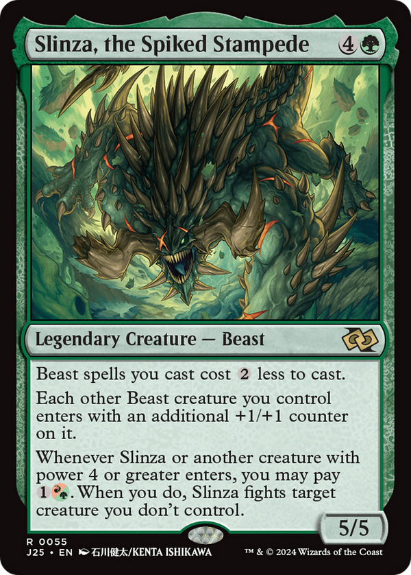 Slinza, the Spiked Stampede (J25)