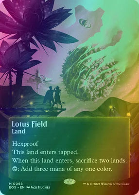Lotus Field - Borderless Poster (Foil) (EOS)