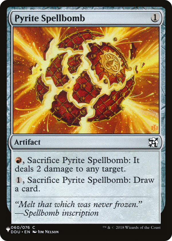 Pyrite Spellbomb - DDU Reprint (PLST)