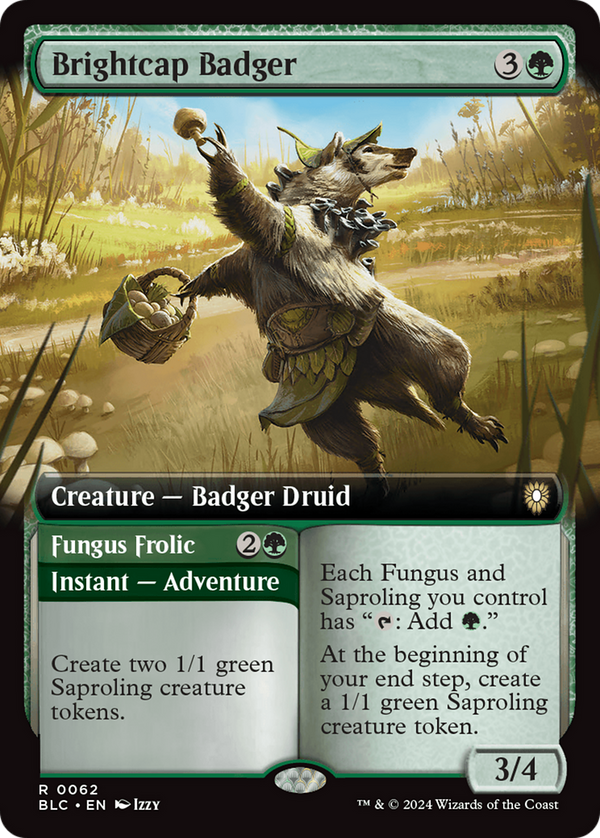 Brightcap Badger // Fungus Frolic - Extended Art (BLC)