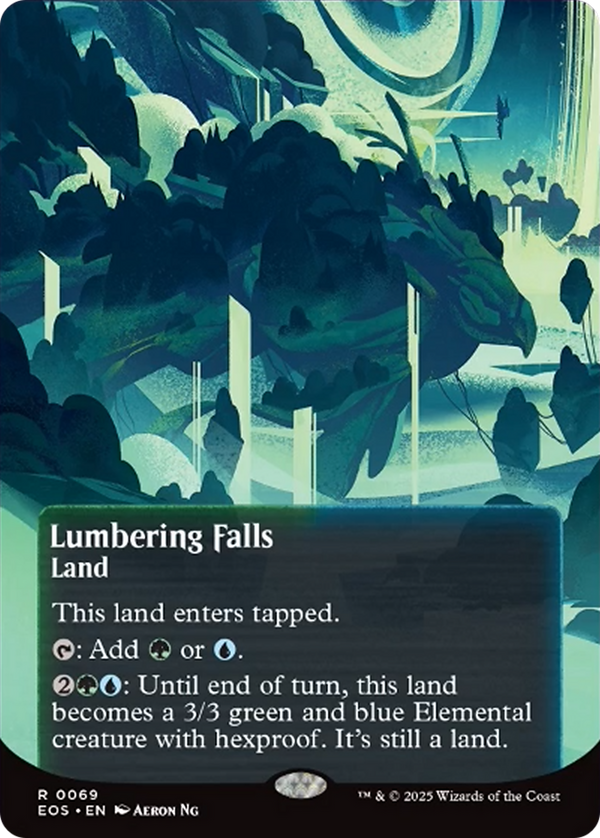 Lumbering Falls - Borderless Poster (EOS)