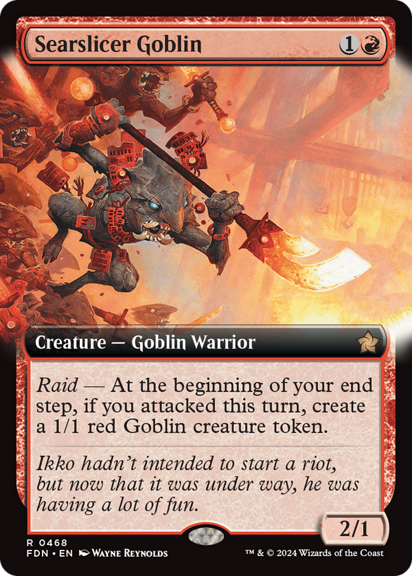 Searslicer Goblin - Extended Art (FDN)
