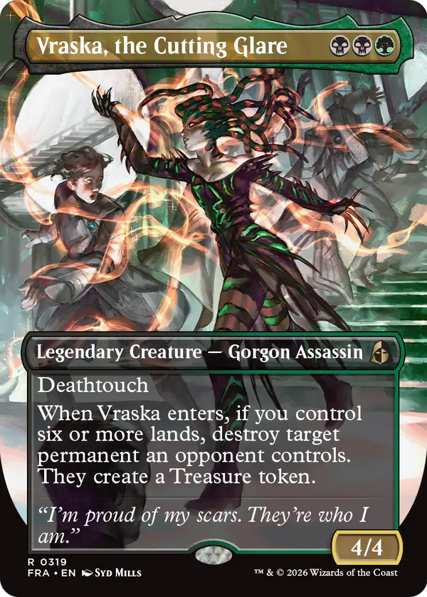 Vraska, the Cutting Glare - Borderless (FRA) (Pre-Order)