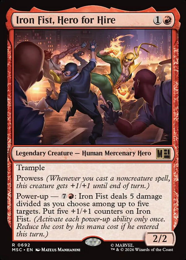 Iron Fist, Hero for Hire (MSC)