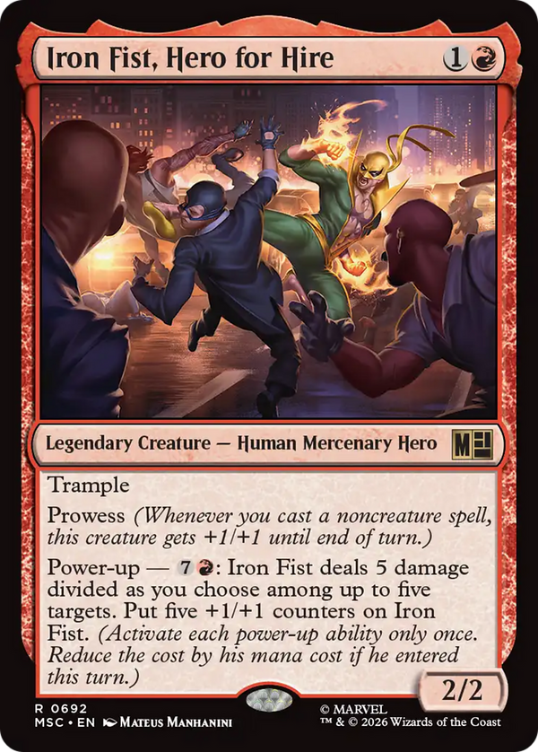 Iron Fist, Hero for Hire (MSC)