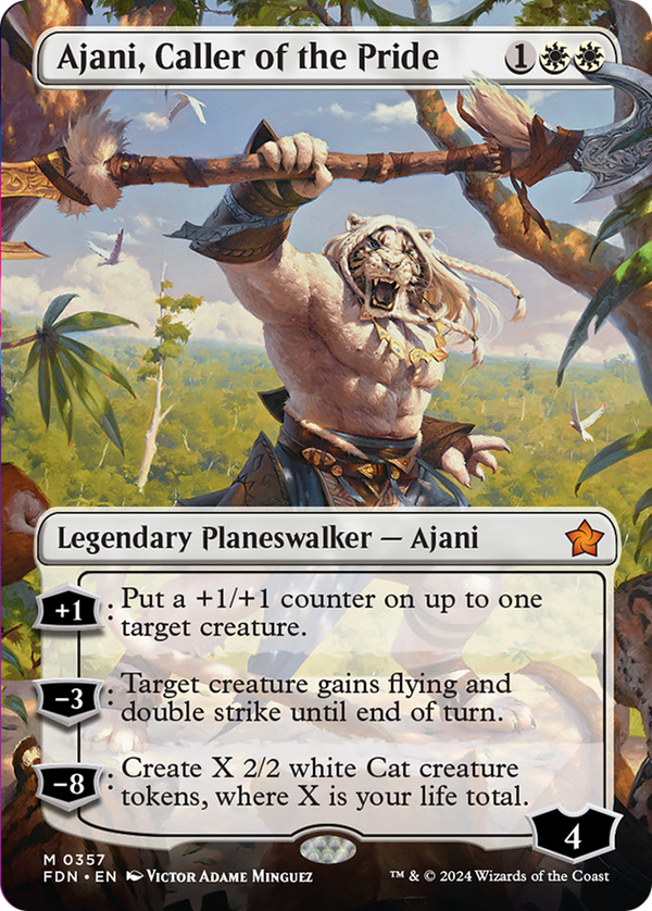 Ajani, Caller of the Pride - Borderless (FDN)