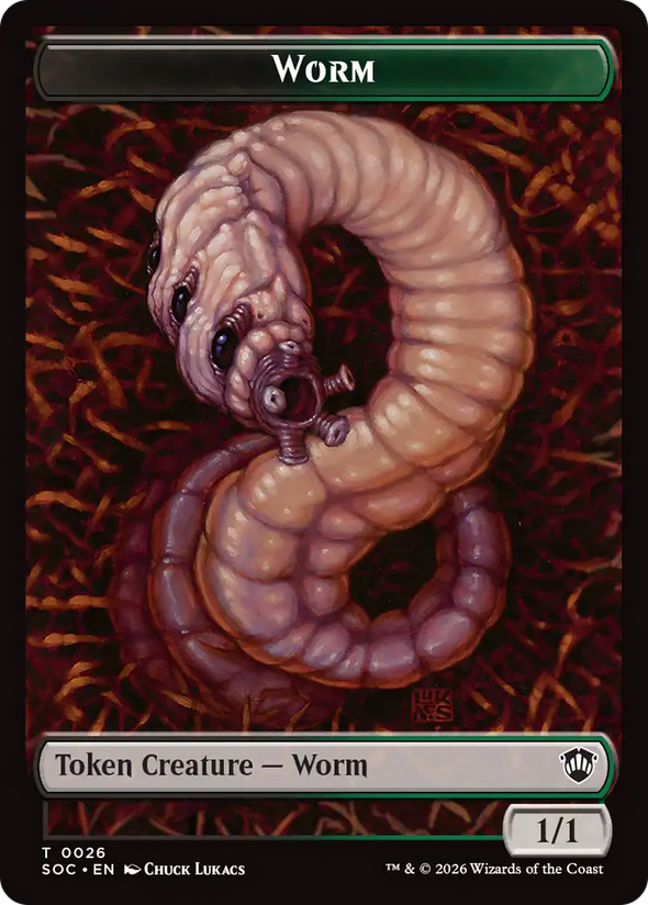 Worm // Eldrazi Spawn Token (TSOC)