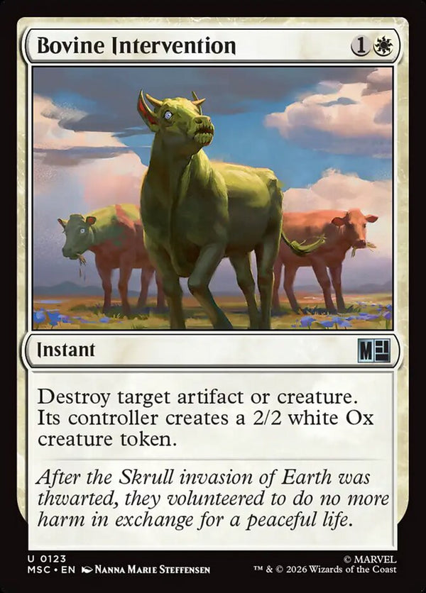 Bovine Intervention (MSC)