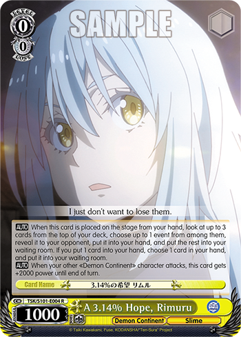 A 3.14% Hope, Rimuru - TSK/S101-E004 - Rare available at 401 Games Canada