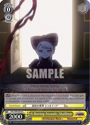 A Boring Assault, Shalltear - OVL/S99-E016 - Common available at 401 Games Canada