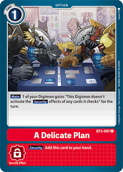 A Delicate Plan - BT3-097 - Uncommon available at 401 Games Canada