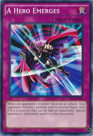 A Hero Emerges - YS14-EN036 - Common - 1st Edition available at 401 Games Canada