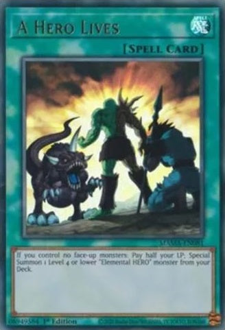 A Hero Lives - MAMA-EN081 - Ultra Rare - 1st Edition available at 401 Games Canada